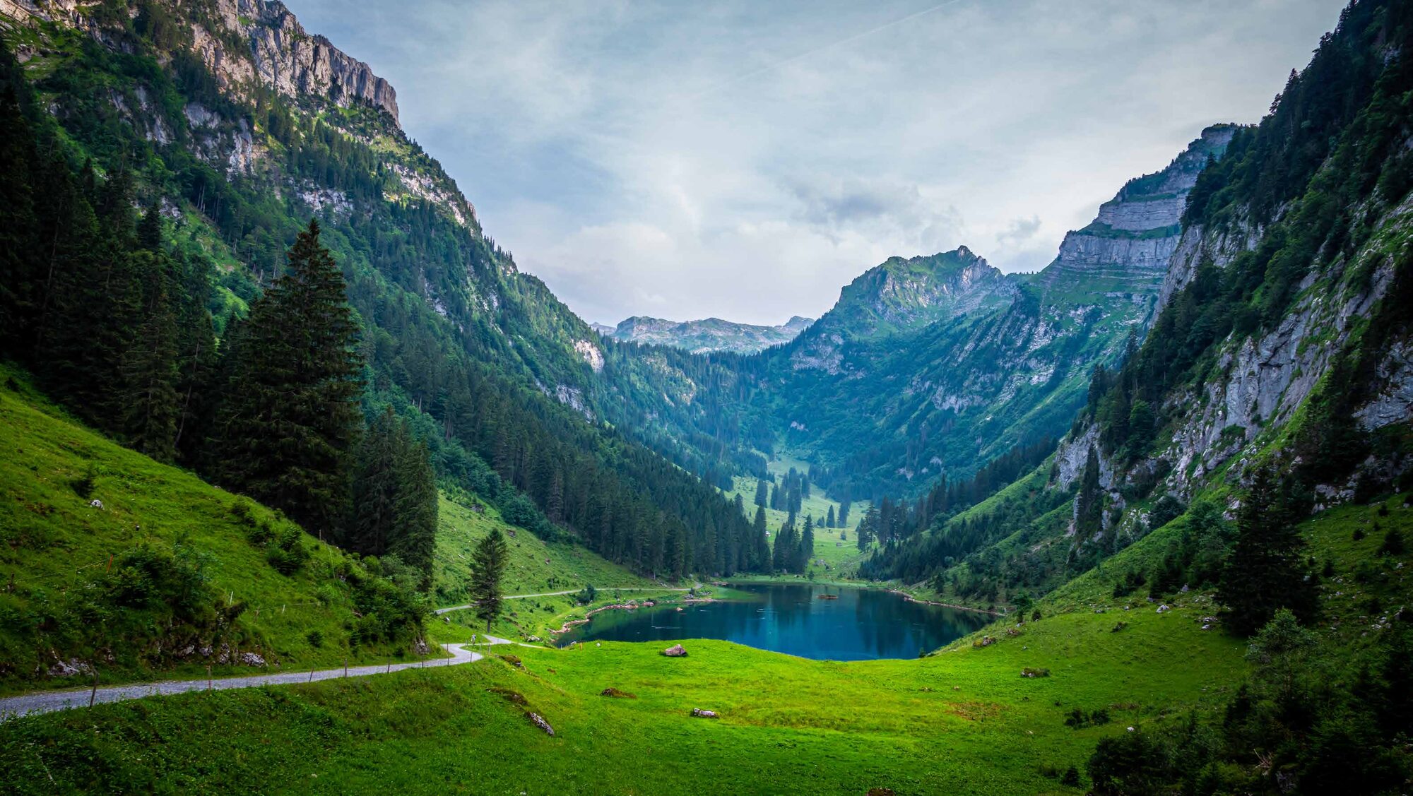 Hidden alpine lake