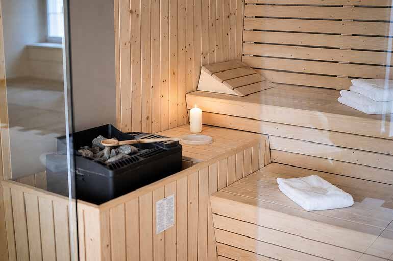 Finnish sauna and relaxation area