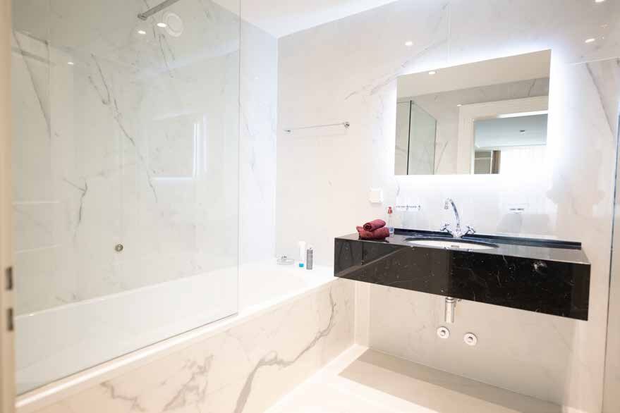 Marble en-suite bathroom